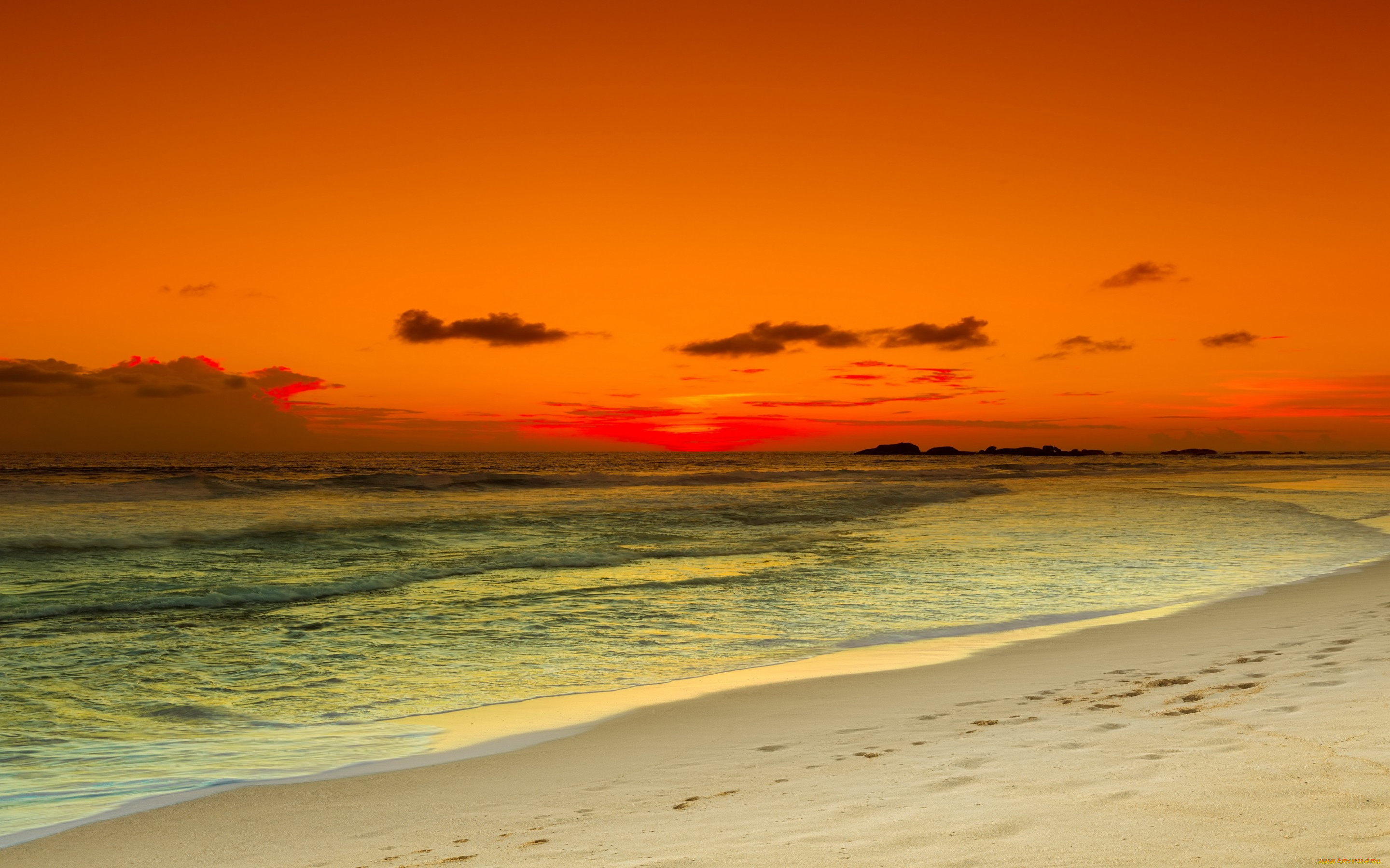 , , , sunset, beach, sea, , , sand, wave